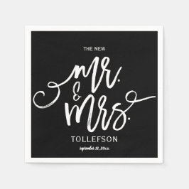 Guardanapos de Casamento Modernos | Tipografia de