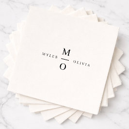 Guardanapos de Casamento | Monograma de Casal Guar