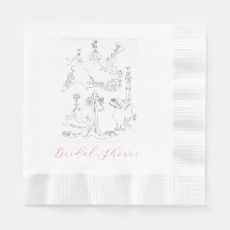 Guardanapos de Casamento para Chá de Noiva