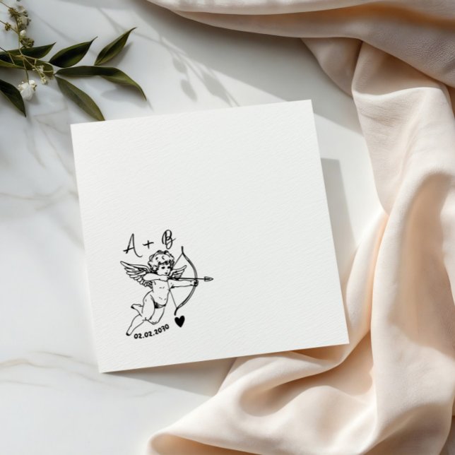 Guardanapos de casamento para coquetel com Cupido  (Criador carregado)