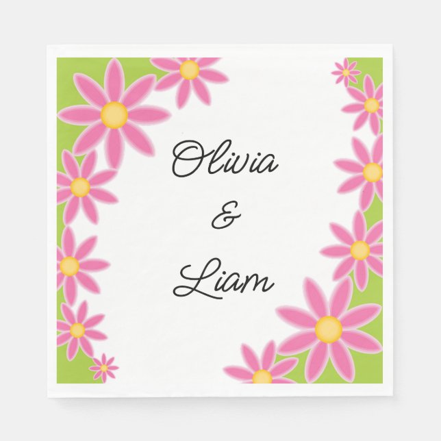 Guardanapos de casamento personalizados (Frente)