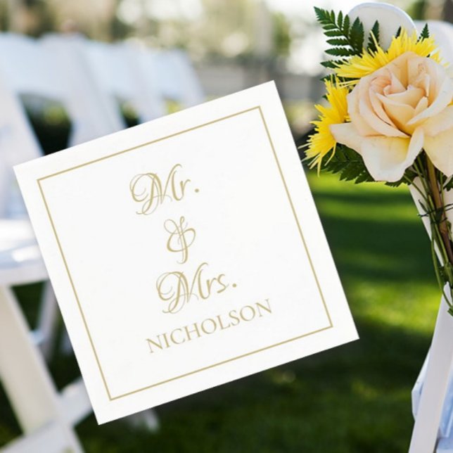 Guardanapos de casamento personalizados (Criador carregado)