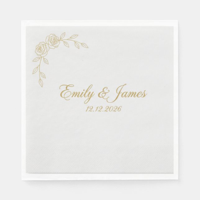 Guardanapos de Casamento Personalizados | Estampad (Frente)