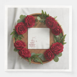 Guardanapos de Casamento Personalizados: Monograma