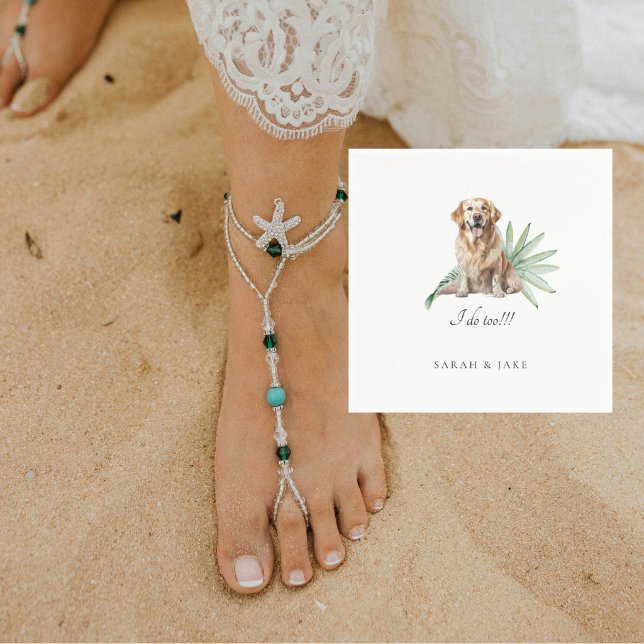 Guardanapos de casamento tropical com animal de es (Criador carregado)