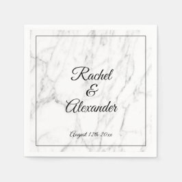 Guardanapos de casamentos personalizados de pedra 