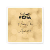 Guardanapos de casamentos - texto editável sobre o