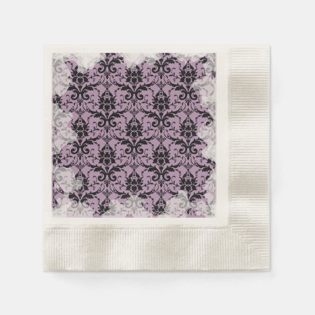 Guardanapos de Chá Lavanda Pastel Soft Grunge (Frente)