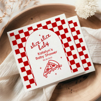 Guardanapos de Churrasco de Baby Shower Tema Slice