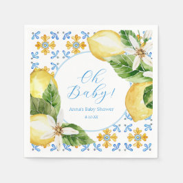 Guardanapos de Chuveiro de Limão Vintage