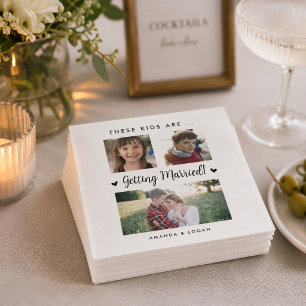 Guardanapos de Cocktail Casamento Infantil