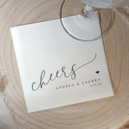 Guardanapos de Cocktail Cheers Simples Elegantes C