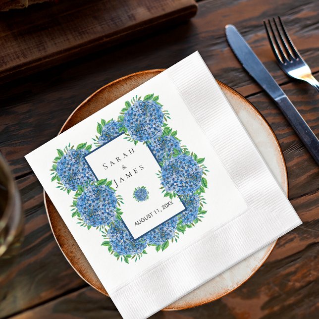 Guardanapos de Cocktail de Casamento com Aquarela  (Criador carregado)