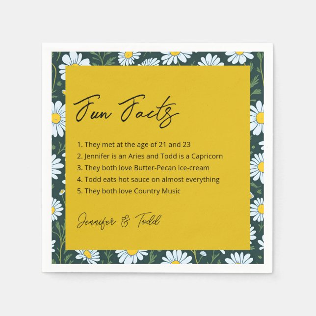 Guardanapos de Cocktail Fatos Divertidos (Frente)