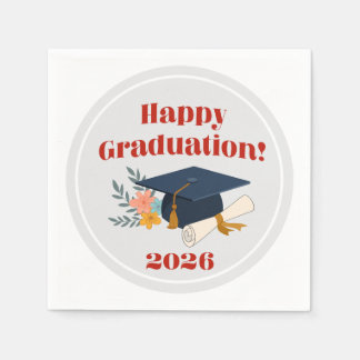 Guardanapos de cocktail Feliz Graduação 2026! 