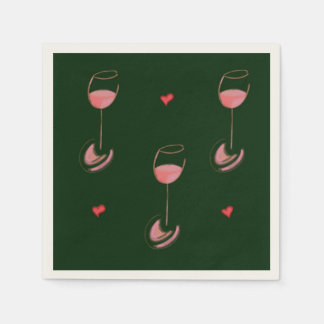 Guardanapos de cocktail para amantes de vinho