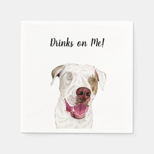 Guardanapos de cocktail para cachorro (Frente)