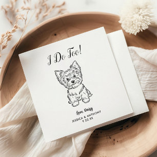 Guardanapos de Cocktail para Casamento de Cachorro