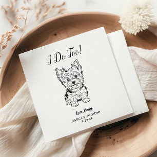 Guardanapos de Cocktail para Casamento de Cachorro