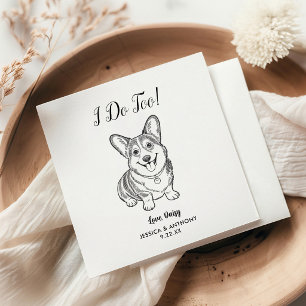 Guardanapos de Cocktail para Casamento de Cachorro