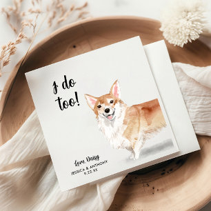 Guardanapos de Cocktail para Casamento de Cachorro