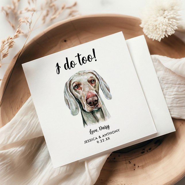 Guardanapos de Cocktail para Casamento de Cachorro (Criador carregado)