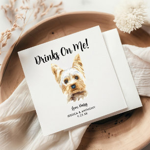 Guardanapos de Cocktail para Casamento de Cachorro