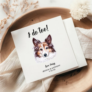 Guardanapos de Cocktail para Casamento de Cachorro