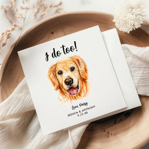 Guardanapos de Cocktail para Casamento de Cachorro