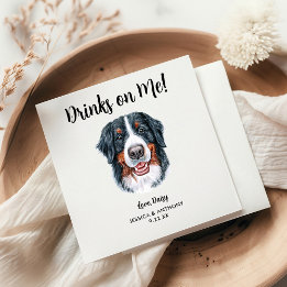 Guardanapos de Cocktail para Casamento de Cachorro
