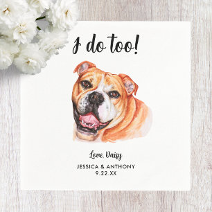 Guardanapos de Cocktail para Casamento de Cachorro
