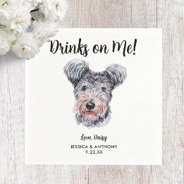 Guardanapos de Cocktail para Casamento de Cachorro