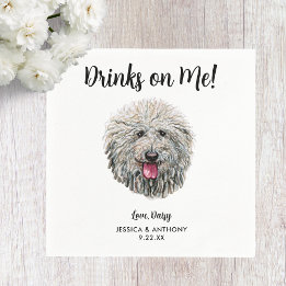 Guardanapos de Cocktail para Casamento de Cachorro
