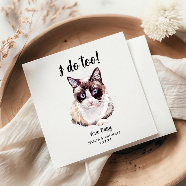 Guardanapos de Cocktail para Casamento de Gato (Criador carregado)