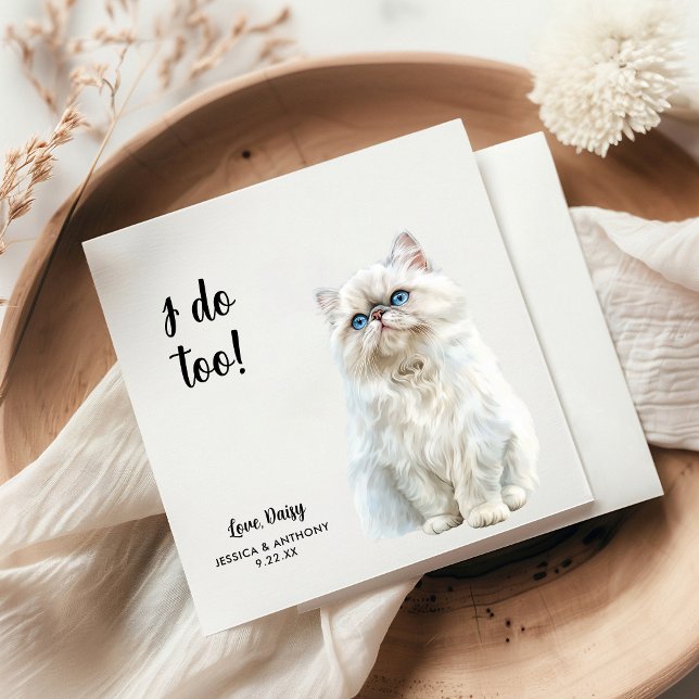 Guardanapos de Cocktail para Casamento de Gato (Criador carregado)