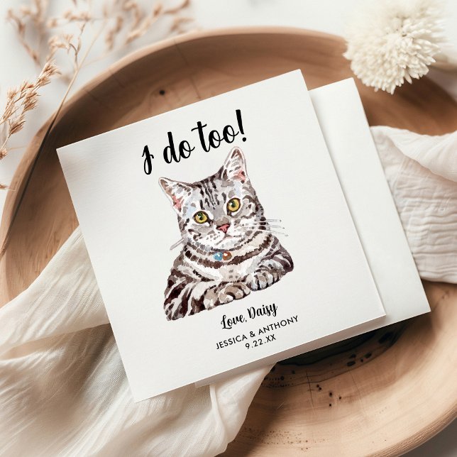 Guardanapos de Cocktail para Casamento de Gato (Criador carregado)