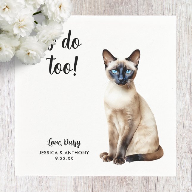 Guardanapos de Cocktail para Casamento de Gato (Criador carregado)