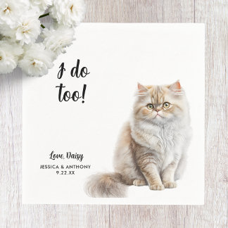 Guardanapos de Cocktail para Casamento de Gato