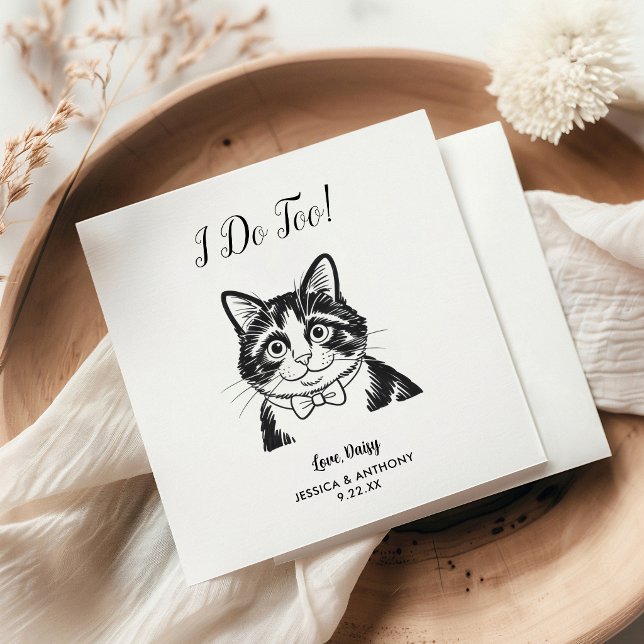 Guardanapos de cocktail para casamento de gato mod (Criador carregado)