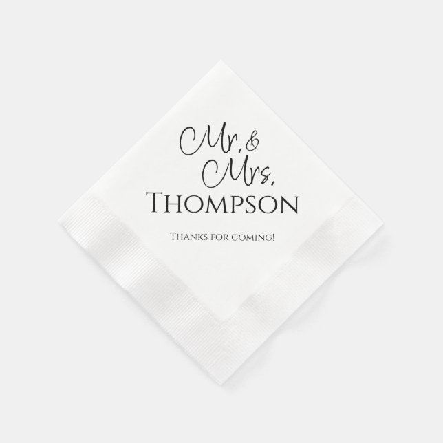 Guardanapos de Cocktail para Recepção de Casamento (Canto)