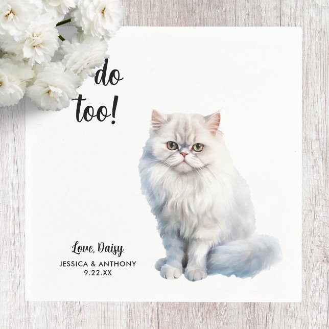 Guardanapos de Coquetel para Casamento de Gato (Criador carregado)