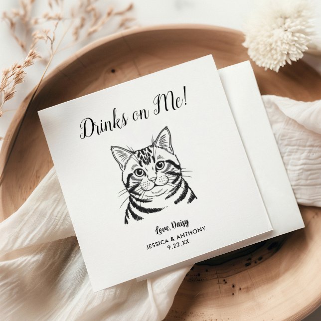 Guardanapos de coquetel para casamento de gato mod (Criador carregado)