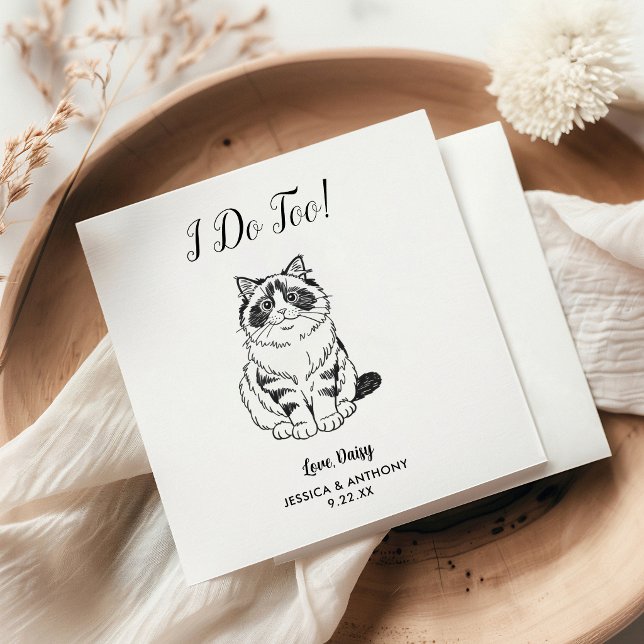 Guardanapos de coquetel para casamento de gato mod (Criador carregado)