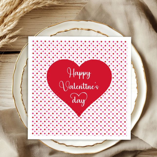 Guardanapos de Corações de Amor Romântico Decoraçã (Romantic Love Hearts Napkins Valentine Decor)