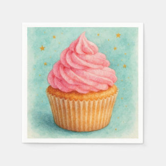 Guardanapos de Cupcake Rosa.
