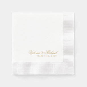 Guardanapos de Decoração de Casamento com Nomes Ma
