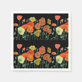 Guardanapos de decoração laranja Poppy Desbotado P