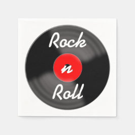 Guardanapos de discos de Rock n Roll