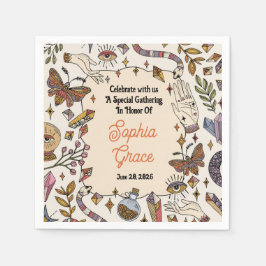 Guardanapos de Festa Celestial Boho Místico
