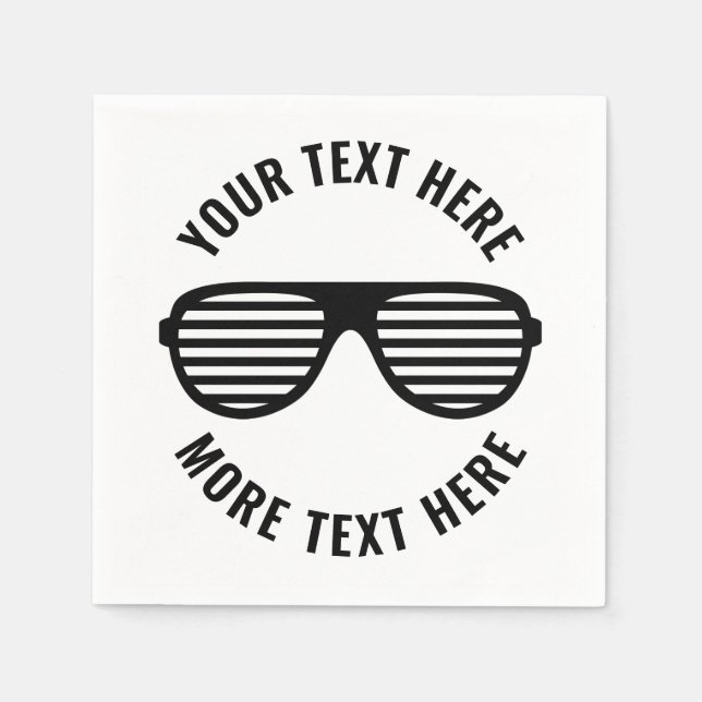 Guardanapos de festa de aniversário com imagem de  (Frente)